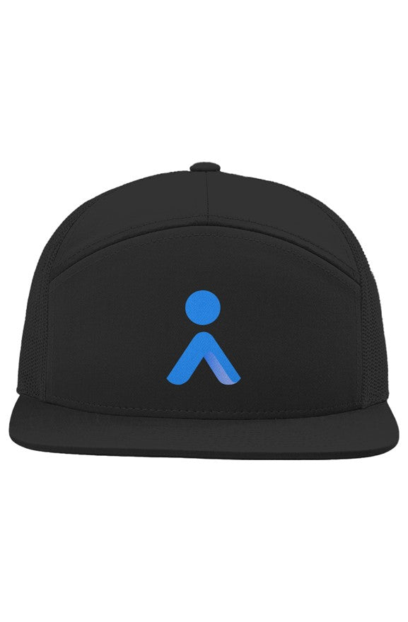 Project_JulioA_Blue_Seven-Panel Trucker hat