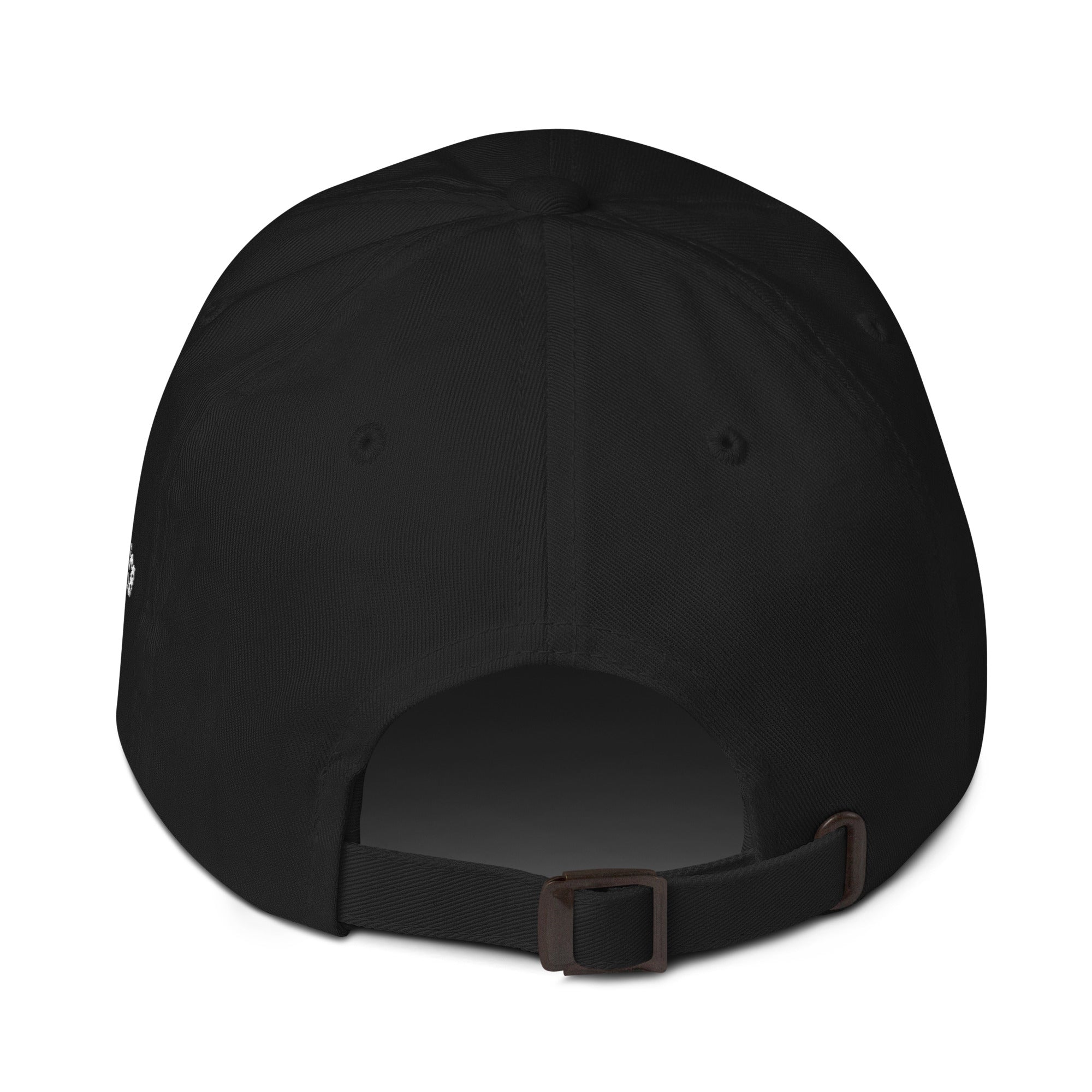Washed black unstructured cap with ‘BOSTON’ embroidered on the front and ‘Grit & Grace’ on the side.