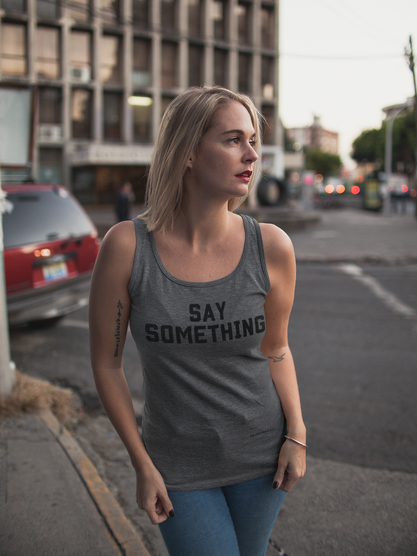 Legacy Say Something Tank Top