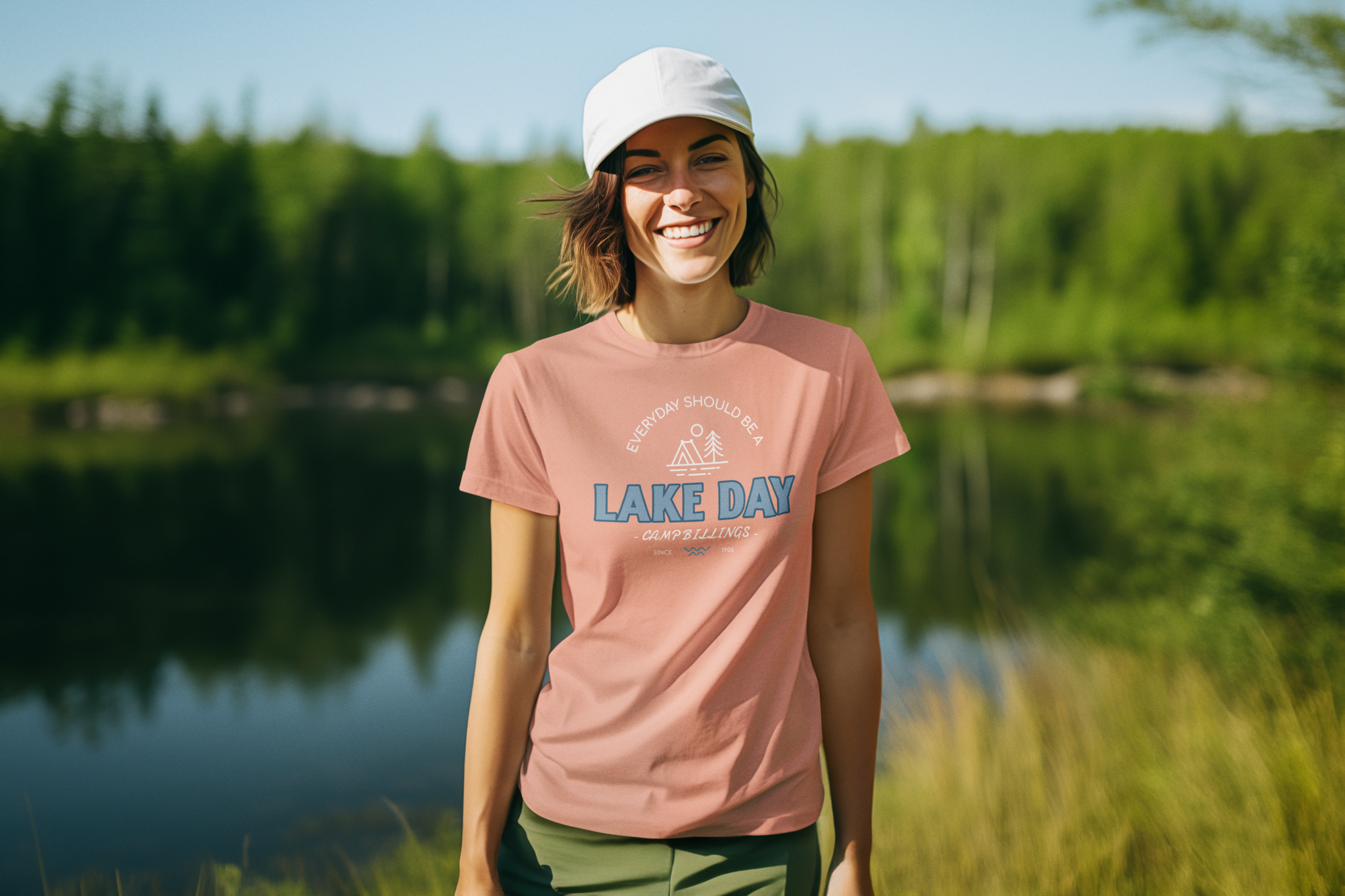 Summer Camp Lake Day Unisex Tee