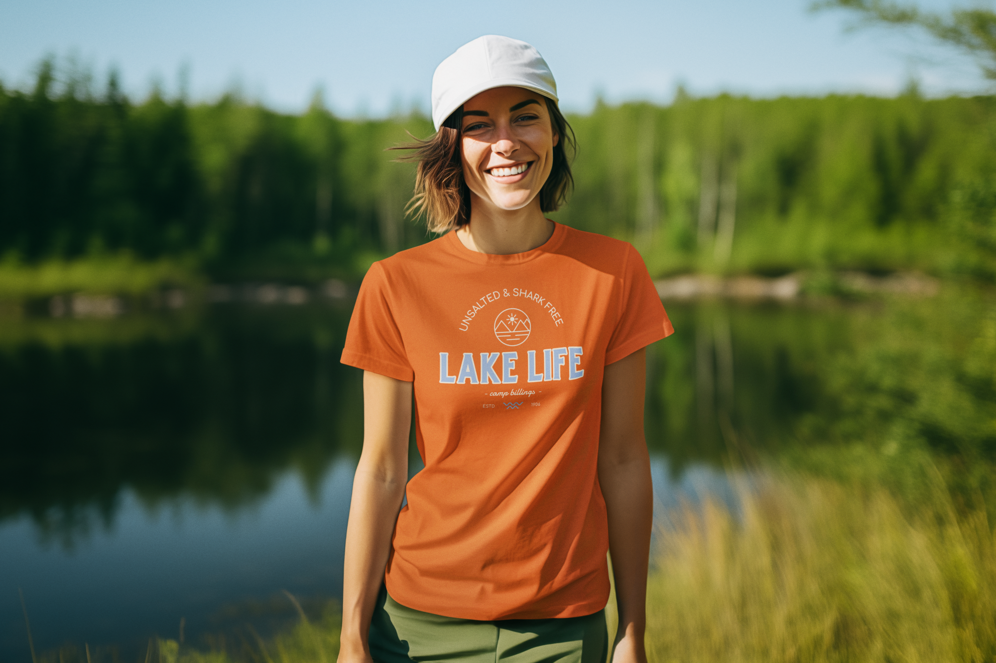 Summer Camp Unsalted & Shark Free Unisex Tee
