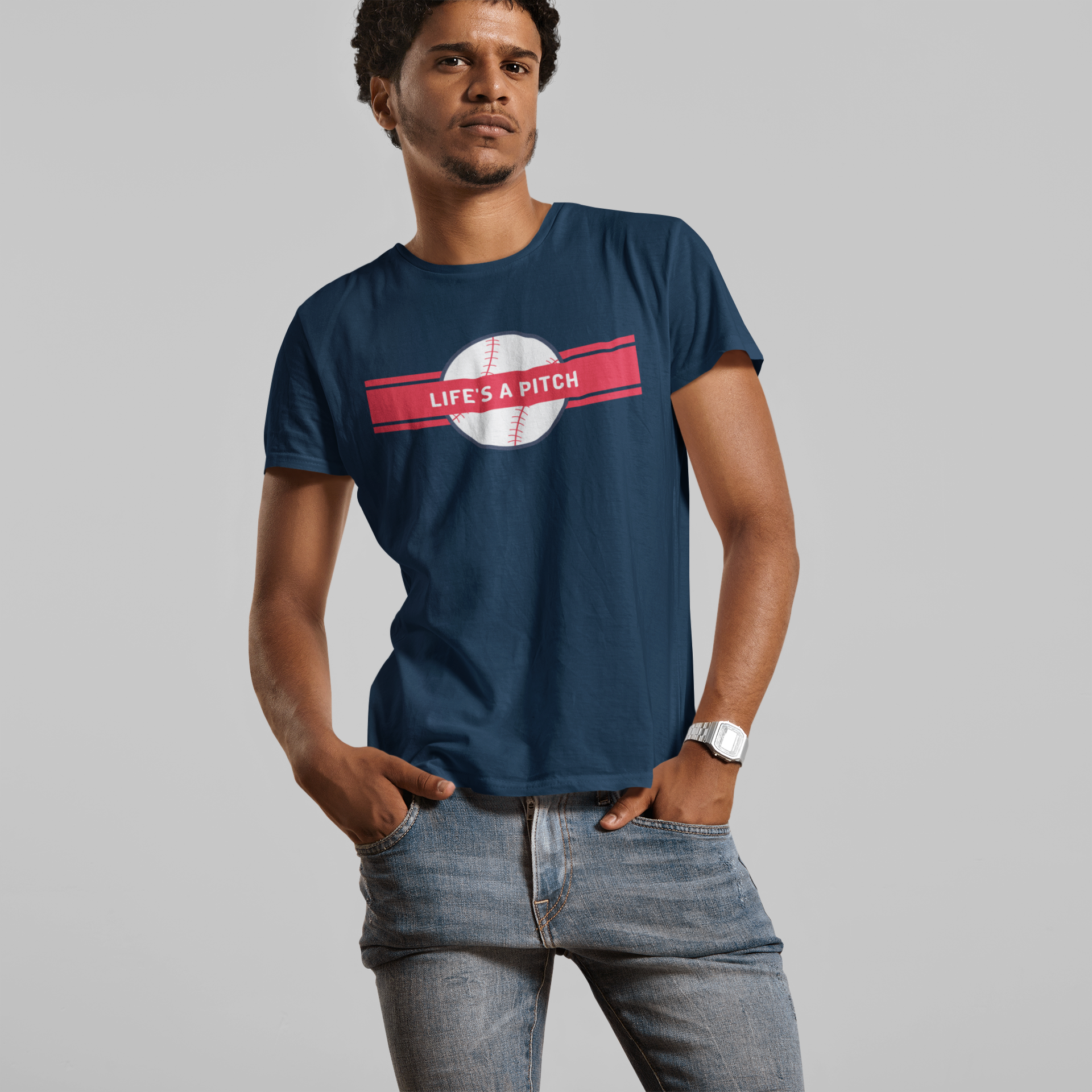 Adventure Lifes a Pitch Unisex Tee